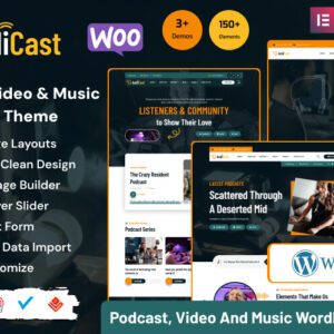 Audicast - Podcast, Video & Music WordPress Theme