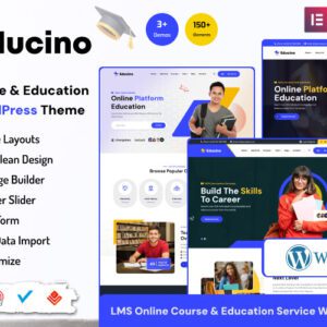 Educino - Teacher Course & Education Service WordPress Theme