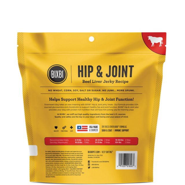 BIXBI Hip & Joint Beef Liver Jerky Recipe Dog Treats - Image 2