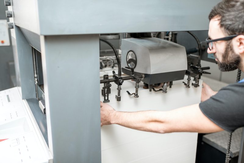 Filling up a paper into the printing machine