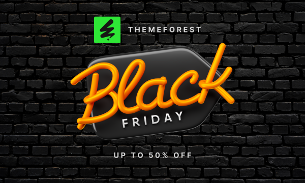 Black and Orange Black Friday Faceb