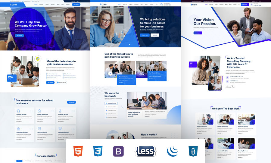 Bcom - Consulting Business HTML Template