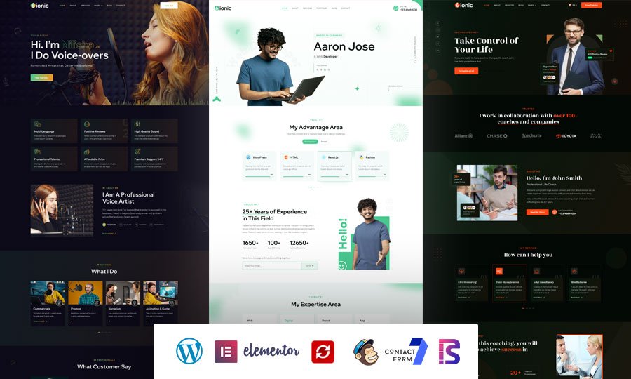 Bionic- Personal Portfolio WordPress Theme