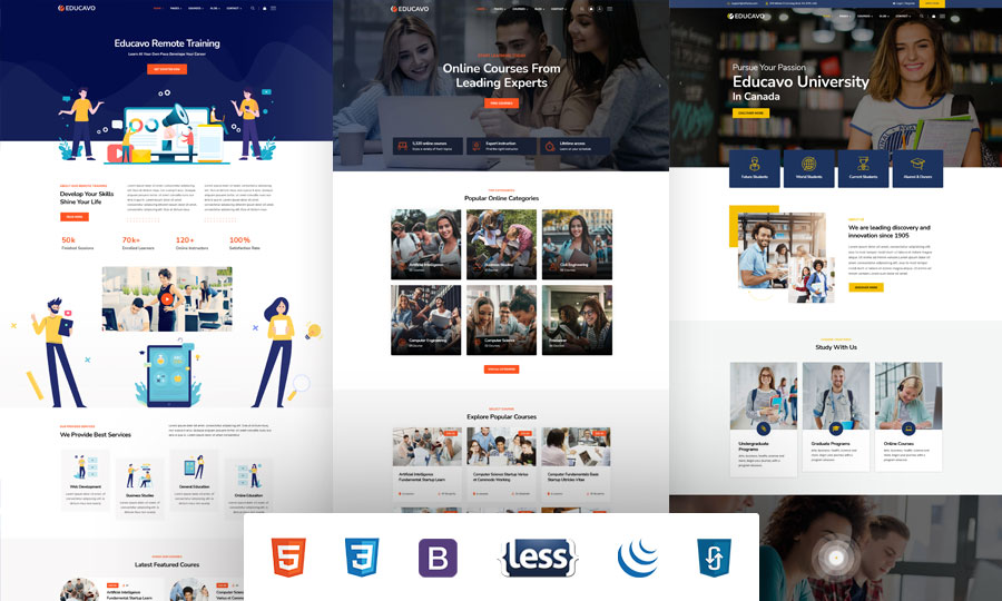 Educavo - Education HTML Template