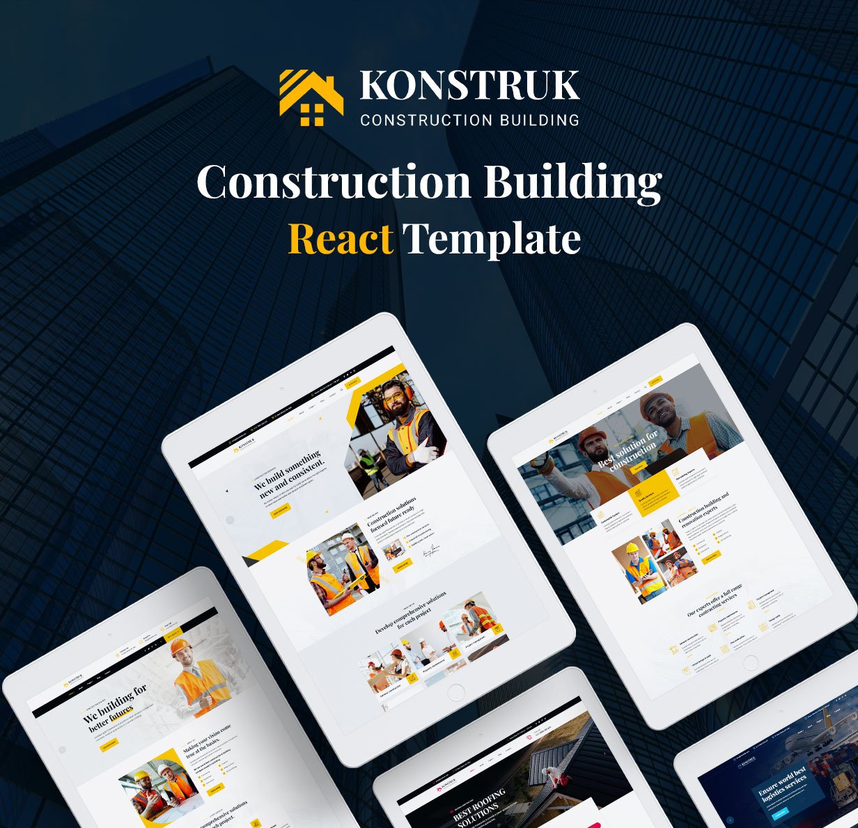 Construction React JS Template