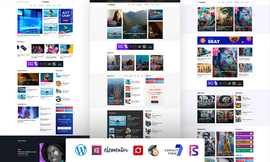 Todaz - News Magazine WordPress Theme
