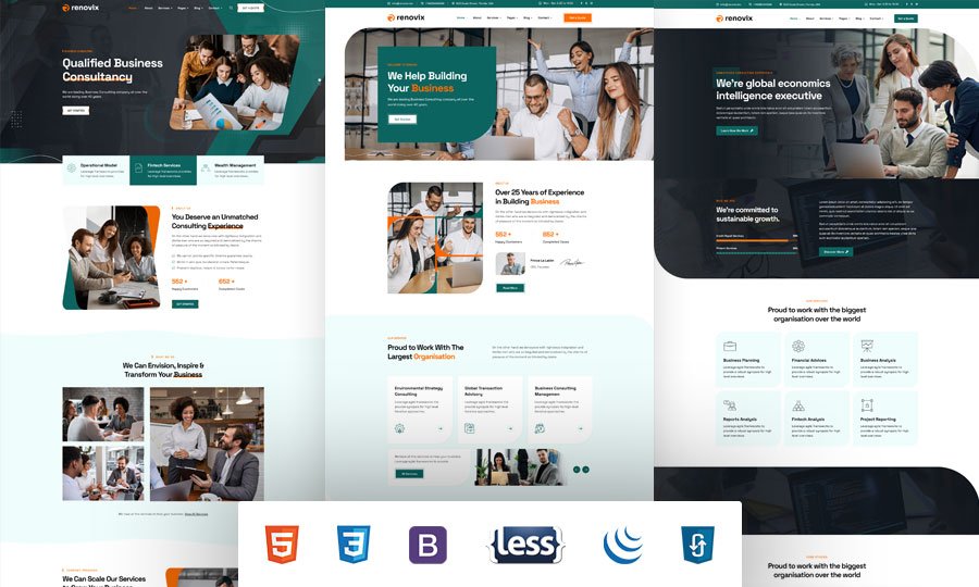 Renovix - Business Consulting HTML Template