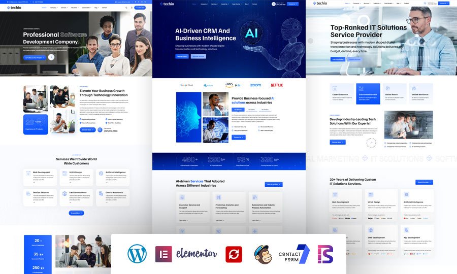 Techio – IT Solutions and Technology WordPress Theme